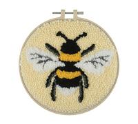Trimits Punch Needle Hoop Kit, 20.3cm (8in), Bee