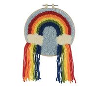 Trimits Punch Needle Hoop Kit, 20.3cm (8in), Rainbow