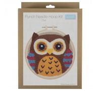 Trimits Punch Needle Kit Yarn and Hoop Owl