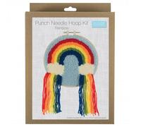 Trimits Punch Needle Kit Yarn and Hoop Rainbow