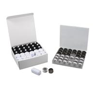 Trimits Sewing Thread & Bobbin Set - 72 Spools - Black & White