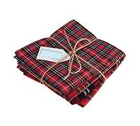 Trimits Tartan Craft Fabric Fat Quarter Bundle, Polyester, 54 x 45cm, Red
