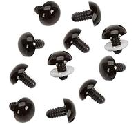 Trimits Toy/Craft Safety Solid Black Eyes: 12mm - 6 Per Pack