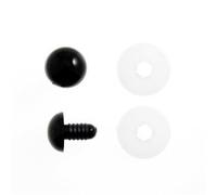 Trimits Toy/Craft Safety Solid Black Eyes: 15mm - 4 Per Pack