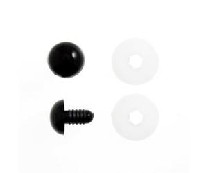 Trimits Toy/Craft Safety Solid Black Eyes: 15mm - 4 Per Pack