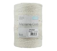 Trimits Trim: Macramé Cord: Cotton: 400m x 2mm: 0.5kg: Natural Trimits Multicolor