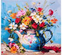 Trimits Wildflowers Extra Large Printed Cross Stitch Kit