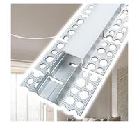 Trimless LED Recessed Channel79ft Aluminum Profile for Under Cabinet & Wall Corners Lighting Diffuser for LED Strip F Mount Design for Seamless Installation