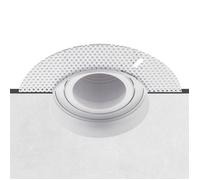Trimless Plaster-In Tiltable Downlight - White - Pack of 10
