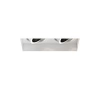Trimless Square Twin Adjustable Spot Matt White