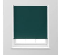 Trimmable Blackout Roller Blind - 4FT - DARK GREEN - 120cm(W) x 170cm(L)