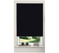 Trimmable Thermal Blackout Roller Blinds 165Cm Drop X Width 120Cm Black