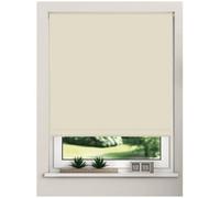 Trimmable Thermal Blackout Roller Blinds 165Cm Drop X Width 75Cm Natural