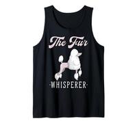 Trimmed Poodle Dog The Fur Whisperer Funny Dog Groomer Tank Top