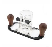 Trimmer Base for Router, Enhances Cutting Performance in Various Woodworking Techniques (Black)