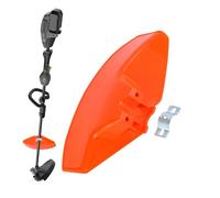 Trimmer cover, protective cover for brush cutters, protective shield against foreign bodies and weeds for lawn mowers and brush cutters
