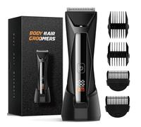 Trimmer for Men - Waterproof Manscaped Body & Groin Shaver, Wet & Dry Electric Groomer for Balls, Chest & Pubic Area, Foil Head for in-Shower Use