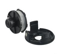 Trimmer Head with Spring for Tap&Go 195858-1 196146-9, Bump Feed Spool Cover Assembly for DUR181Z DUR141 DUR180Z, 27ft Line(1pc)