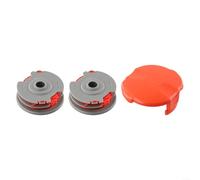Trimmer Spool and Line Kit Fit for Flymo Contour 500 Power Plus 500XT and Multiple Models, Includes Spool Cover Cap and Replacement Line