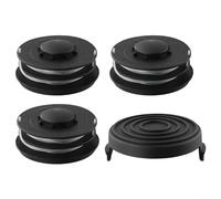Trimmer Spool Cap & Line, Cover Cap + Spool and Line for Einhell GC-ET 4530 3405685 Spools Cap Cover String Trimmer Accessories(1 cover+ 3 spool lines)