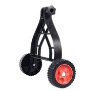 Trimmer Support Wheel 34x35x12cm Adjustable String Trimmer Support Wheel Attachment ABS Mower Stand Auxiliary Wheels Black Grass Trimmers Wheels For Garden Lawn Weeds Clearing