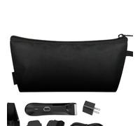 Trimmer Travel Storage Organizer - Waterproof Portable Case for Hairdressing Tools | Electric Razor Organizer Trimmer Shaver Storage Holder for Men Grooming Kit, Black, black, 説明を参照してください