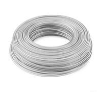 Trimmer Wire with Steel Core and Nylon Outer Layer for Lawn and Garden Edging, Suitable for Petrol and Electric Trimmers to Handle Tough Vegetation (2.4mm*60m)