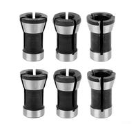 Trimming Engraving Machine Collet Chuck, 6 Pieces, 3s, Tight and Stable Clamping, High Precision Workmanship