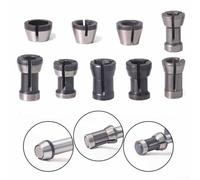 Trimming Machine Router Bit Collet Carbon Steel Adapter for 6mm, 6 35mm, 8mm (AB-6)
