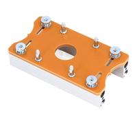 Trimming Machine Slotted Bracket, 2 in 1 Invisible Fastener Slotting Bracket for Woodworking, Aluminum Alloy Wood Router Slotting Locator, Woodworking Router Base for 65mm Router