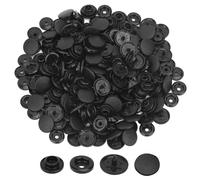 Trimming Shop 1000 Sets T5 (Size 20) Genuine KAM Snap Buttons, Matt Black
