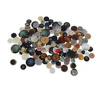 Trimming Shop 100g Mixed Plastic Craft Buttons for Sewing, Crafting, Knitting - Assorted Resin for Children's Handmade Decoration, DIY Projects (11mm - 28mm, Mix Colour)