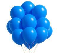 Trimming Shop 100pcs Blue 10 Inch Thick Latex Balloons Helium Or Air