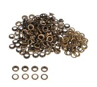 Trimming Shop 10mm Bronze Iron Eyelets Grommets Washers 100pcs Clothing