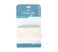 Trimming Shop 10mm Cream Grosgrain Ribbon 10 Metres Solid Polyester Thick Ribbon for Cake Decoration Wedding Gift Wrapping Packaging, DIY Art & Crafts, Wreath, Hair Bows, DIY Sewing Project