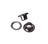 Trimming Shop 12mm Gunmetal Brass Eyelets Grommets Washers 100pcs Pack