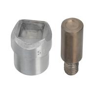 Trimming Shop 12mm Pyramid Bag Feet Rivet Die - Green Machine Hand Press Tool Set for Leathercraft, DIY Crafts, Upholstery & Precision Bag Riveting