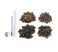 Trimming Shop 15mm Bronze Large Heavy Duty Press Studs with Fixing Kit Hollow Hole Punch Tool Leather Craft