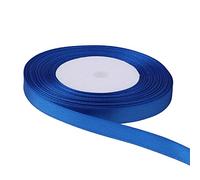 Trimming Shop 15mm Royal Blue Satin Ribbon for Gift Wrapping, 25M Double Sided Polyester Ribbon Roll Balloon Ribbon for Crafting Bouquets, Cake, Wedding Decoration DIY Hair Accessories, Sewing