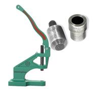 Trimming Shop 16mm Silver Base Hole Cutter Punch Die Set for Universal The Green Machine Hand Press for Fabrics & DIY Leather Craft Projects, Fixing & Fastening Clothes