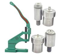 Trimming Shop 17mm S Spring Press Studs Dies with Universal The Green Machine Hand Press, Snap Fastener Installation Tool for Fixing and Fastening Clothes, Jacket, DIY Project, Leathercraft