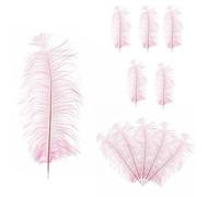 Trimming Shop 19"-23"(50cm - 60cm) Large Ostrich Feathers, Baby Pink, 5pcs