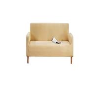 Trimming Shop 2 Seater Super Stretchy Loveseat Couch Slipcovers For Living Room Non Slip Sofa Cover Furniture Protector Simple to Fit and Machine Washable, Ivory