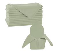 Trimming Shop 20 Inch Sage Green Polyester Table Napkins, 50x50cm Square, Reusable, Wrinkle-Resistant Cloth Napkins for Dinner Parties, Events, Weddings, Restaurants & Hotels, 4pcs