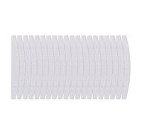 Trimming Shop 20 Pcs Professional Nail Files Set Double Sided Half Moon Emery Boards for Nail Buffer, 100/180 Grit Washable Nail Styling Tool For Grooming, Reusable Manicure Tool for Home & Salon Use