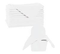 Trimming Shop 20 x 20 Inch White Cloth Napkins 100% Polyester, 10pcs