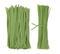 Trimming Shop 200pcs Plastic Twist Ties 15cm/6 Inch, Green