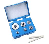 Trimming Shop 205g Scale Weight Chrome Plating for Precise Calibration for Checking the Accuracy of Both Pocket and Digital Scale, Jewelry, Kitchen Scale (6pcs)