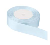 Trimming Shop 20mm Double Sided Satin Ribbon 25 Metres Roll - 100% Polyester Craft Ribbon for Gift Wrapping, Bow Making, Sewing, Wedding Decoration, Hair Accessories & DIY Crafts, Sky Blue