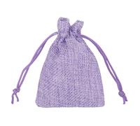 Trimming Shop 20pcs Purple Mini Drawstring Hessian Burlap Bags 7cm x 9cm Small Reusable Gift Pouches for Wedding Favours, Jewellery, Birthday, Christmas, Anniversary & Festival Parties